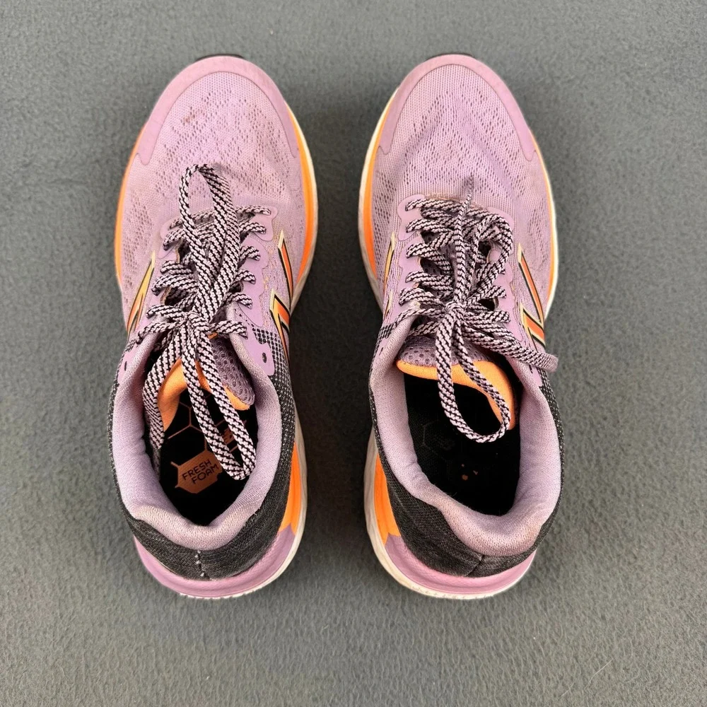 New Balance Fresh Foam 680v7 Women 8.5 Purple Orange Running Shoes W680FP7